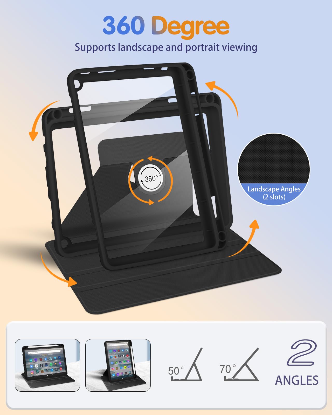 Amazon.co.jp: Kidcube Kindle Fire HD 8/8 Plusタブレットケース - 第
